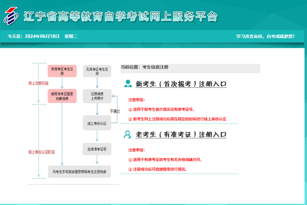 遼寧省2024年10月自考報(bào)名時間：9月1日至9月10日